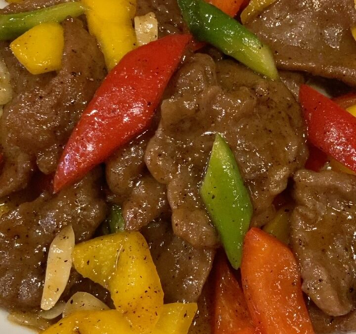 『牛肉のブラックペッパー炒め』