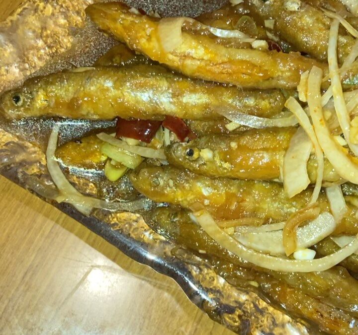 『わかさぎの甘酢ソース和え』